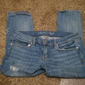 Ae skinny crop jeans size 12